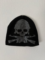 "SKULL" BEANIE BLACK